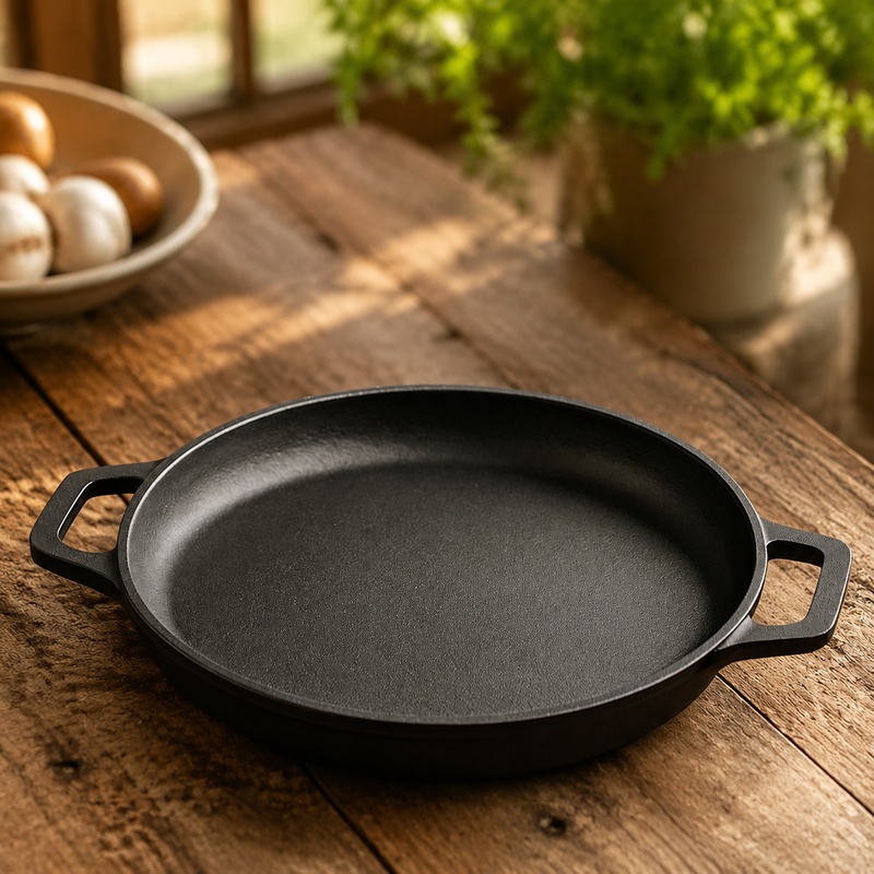 Egg Waffle Pan - 내구성이 뛰어난 코팅된 주철 프라이팬, 실내외에서