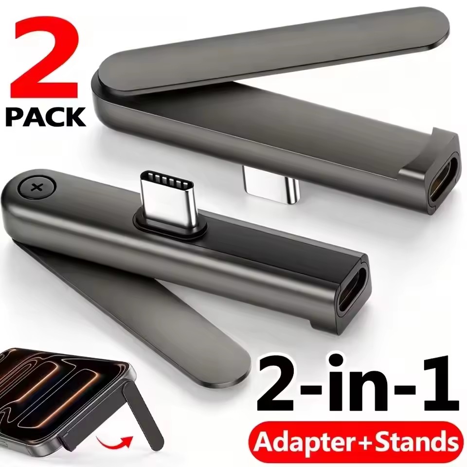 Taco Stand Holder - 2/1개 휴대용 USB C-3.5mm 오디오 브래킷