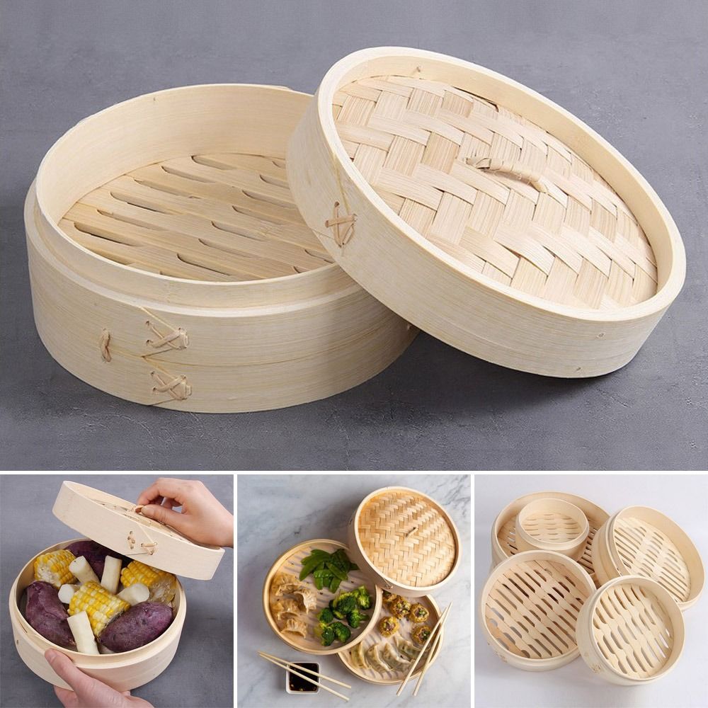 중국식 찜기, 뚜껑이 있는 대나무 찜기, 바오 번, 만 - Bao Steamer Bamboo 리뷰 및 가격