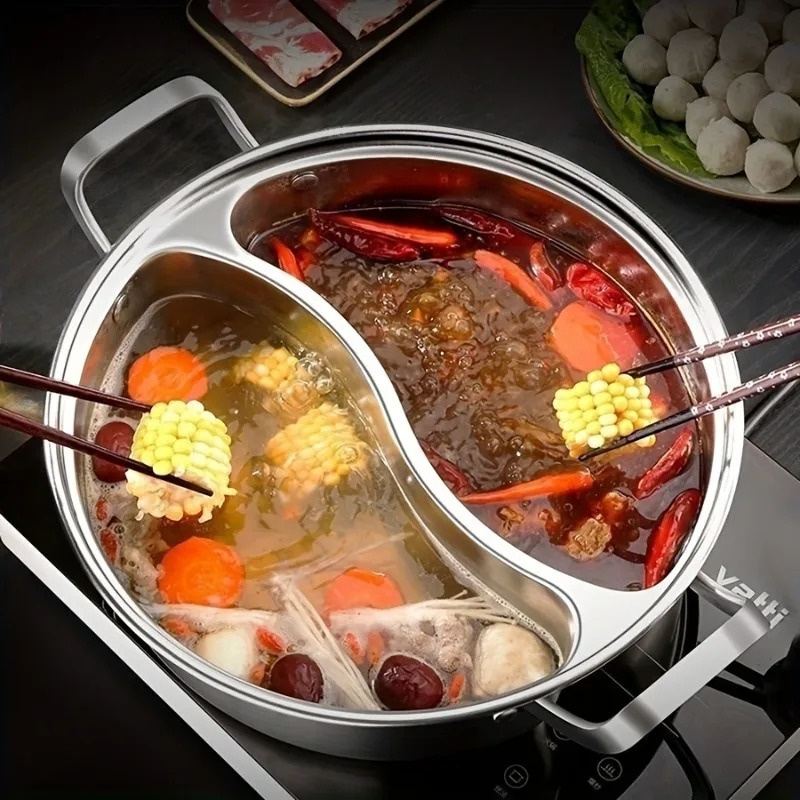 304 스테인리스 스틸 트윈 분리형 핫팟 중국식 32/ - Cast Iron Corn 리뷰 및 가격