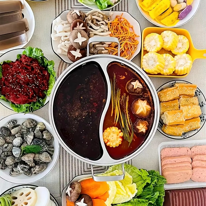 304 스테인리스 스틸 트윈 분리형 핫팟 중국식 32/ - Cast Iron Corn 리뷰 및 가격