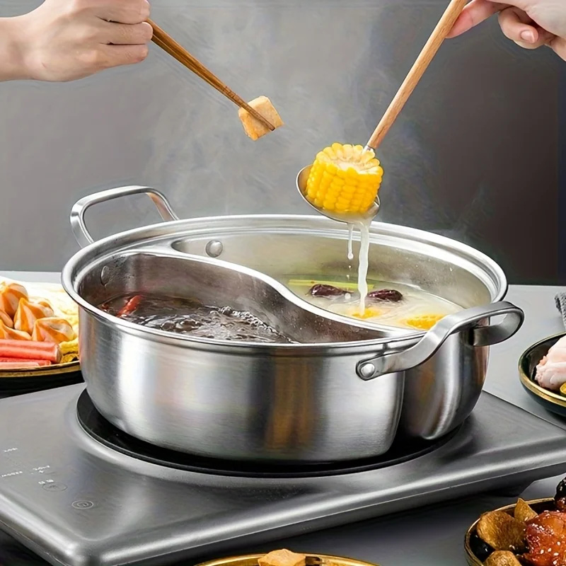 304 스테인리스 스틸 트윈 분리형 핫팟 중국식 32/ - Cast Iron Corn 리뷰 및 가격