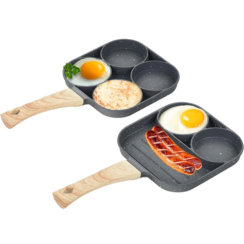팬케이크 계란 프라이팬 4구 오믈렛 수란 프라이팬 아침 - Egg Waffle Pan 리뷰 및 가격