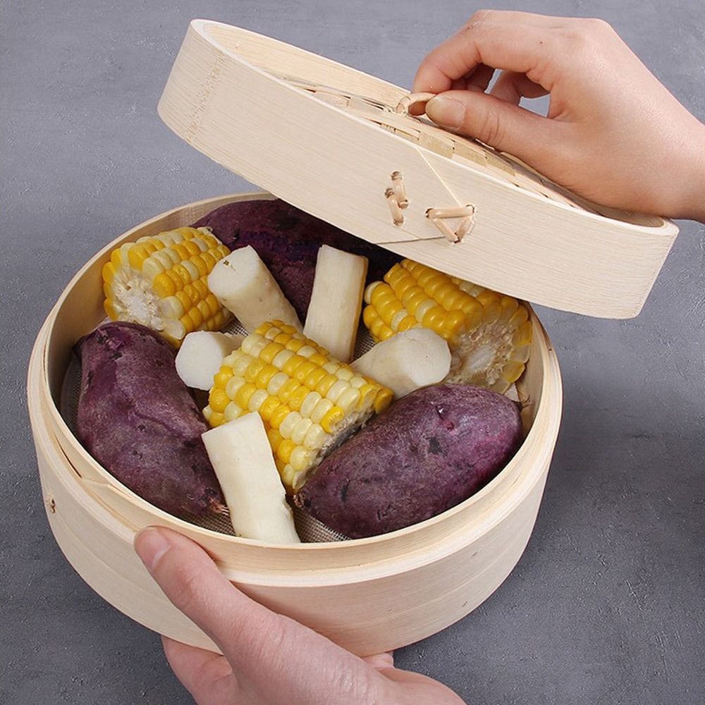 중국식 찜기, 뚜껑이 있는 대나무 찜기, 바오쯔 찜기, - Bao Steamer Bamboo 리뷰 및 가격
