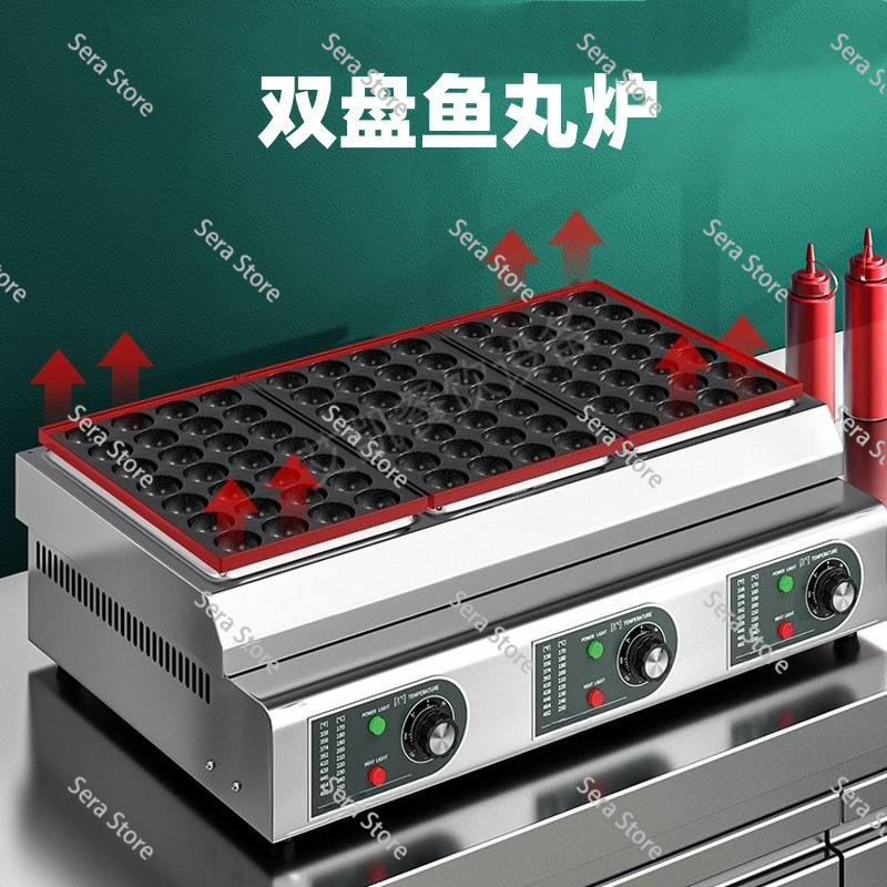 상업용 전기 가스 겸용 타코야키 기계, 생선 볼 그릴, - Takoyaki Grill Plate 리뷰 및 가격